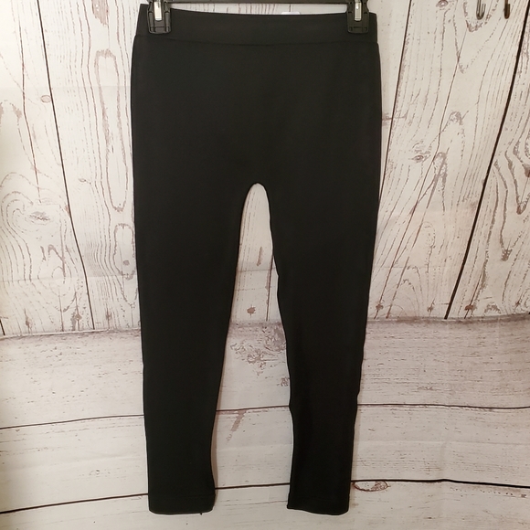 Colorful capri length leggings black one size - Picture 1 of 8